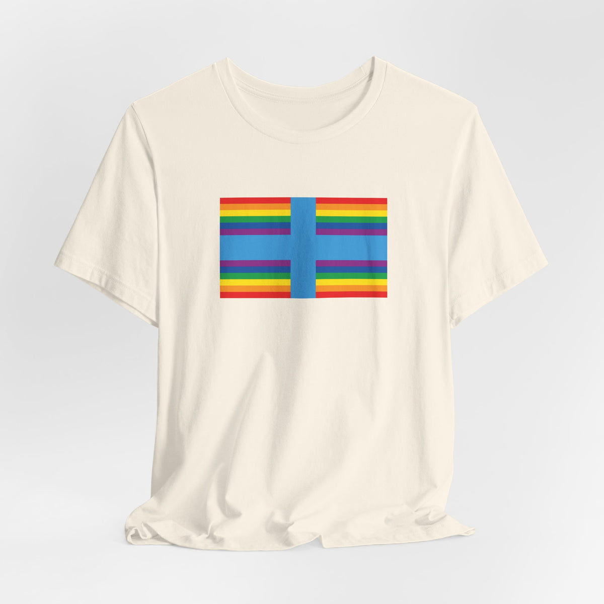 Marseille, France Rainbow Pride Flag T-shirt, Several Color Options