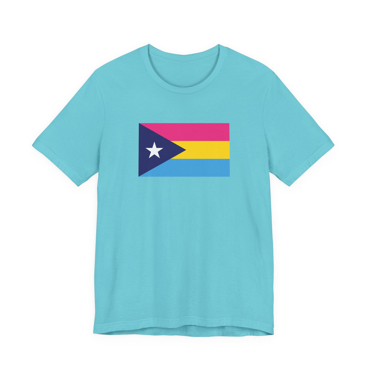 Puerto Rico Pansexual Pride Flag T-shirt, Several Color Options