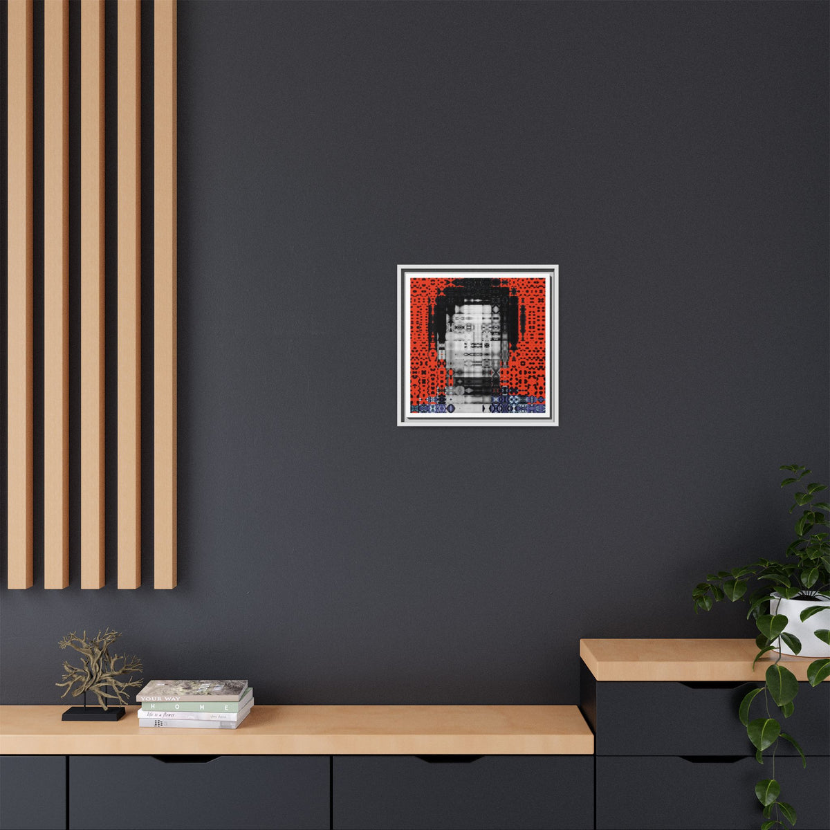 Iconic Foundational Feminist icon Audre Lorde Abstract Portrait Collage Art, Matte Canvas, Framed (Multi-color options)