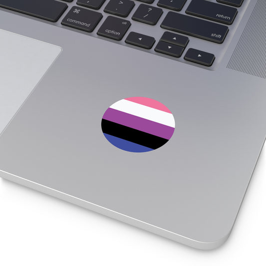 Genderfluid Pride Flag Vinyl Sticker