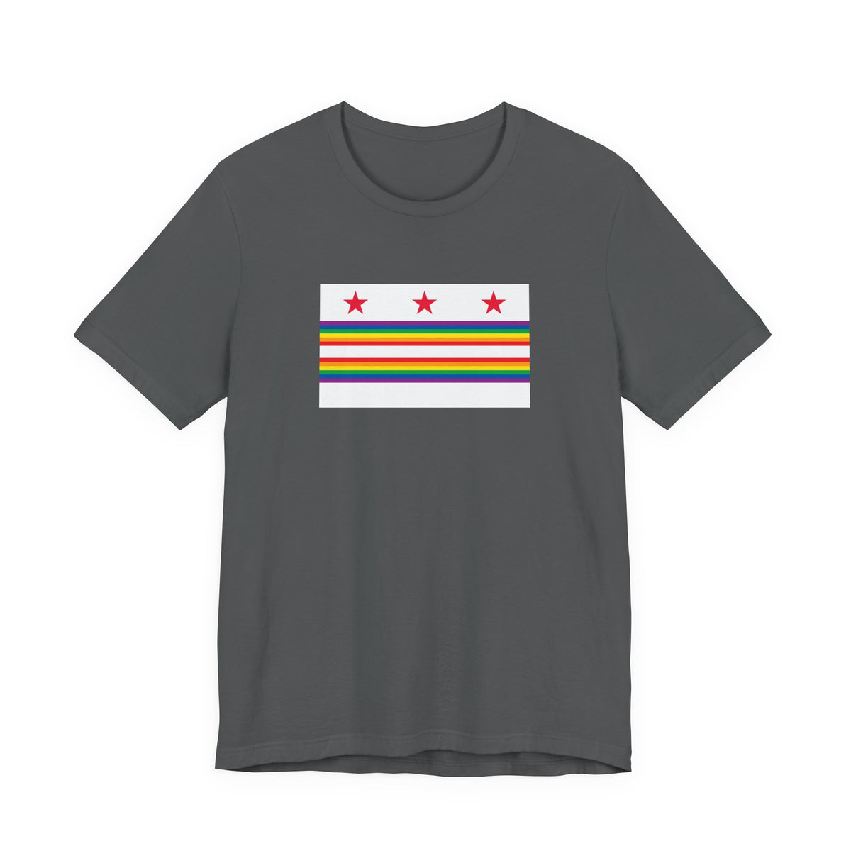 Washington, D.C. Rainbow Pride Flag T-shirt, Several Color Options