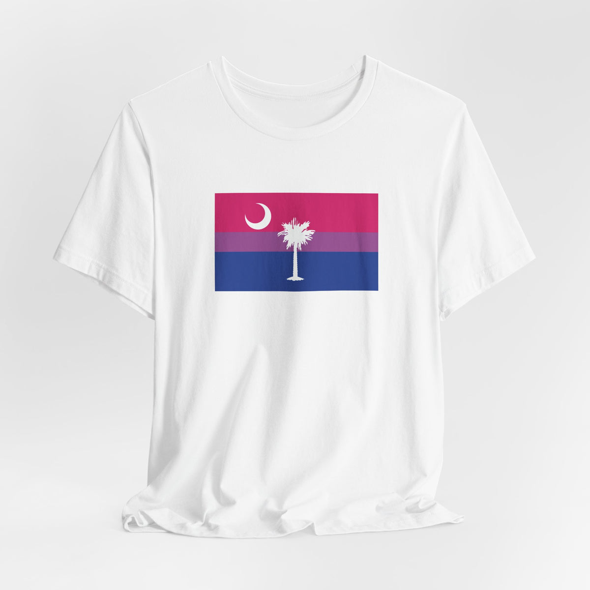 South Carolina Bisexual Pride Flag T-shirt, Several Color Options