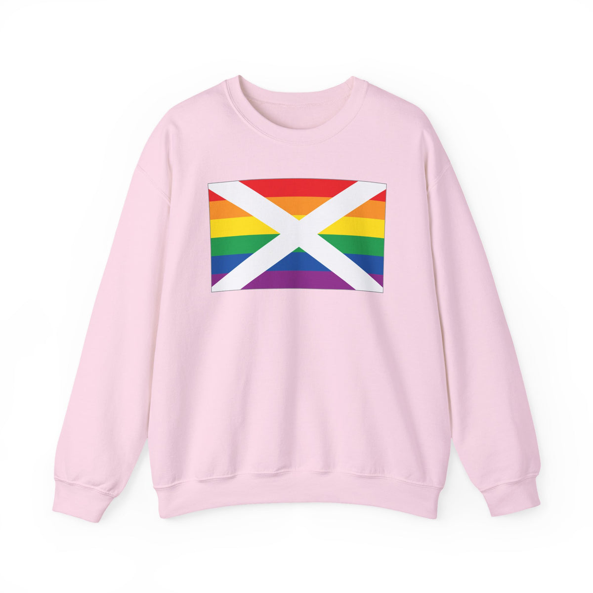 Alabama Rainbow Pride Flag Unisex Crewneck Sweatshirt, White, Black or Light Pink