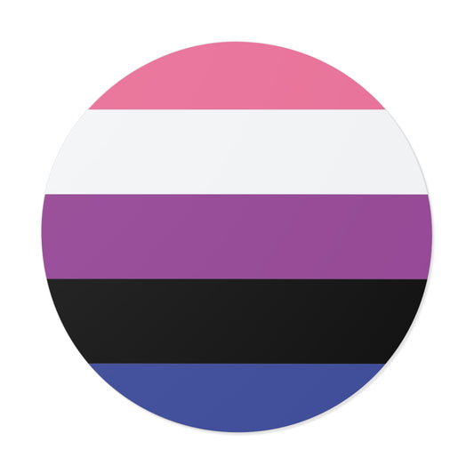 Genderfluid Pride Flag Vinyl Sticker