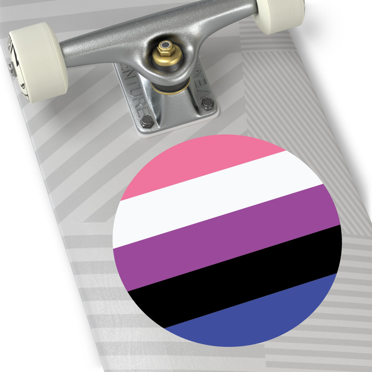 Genderfluid Pride Flag Vinyl Sticker