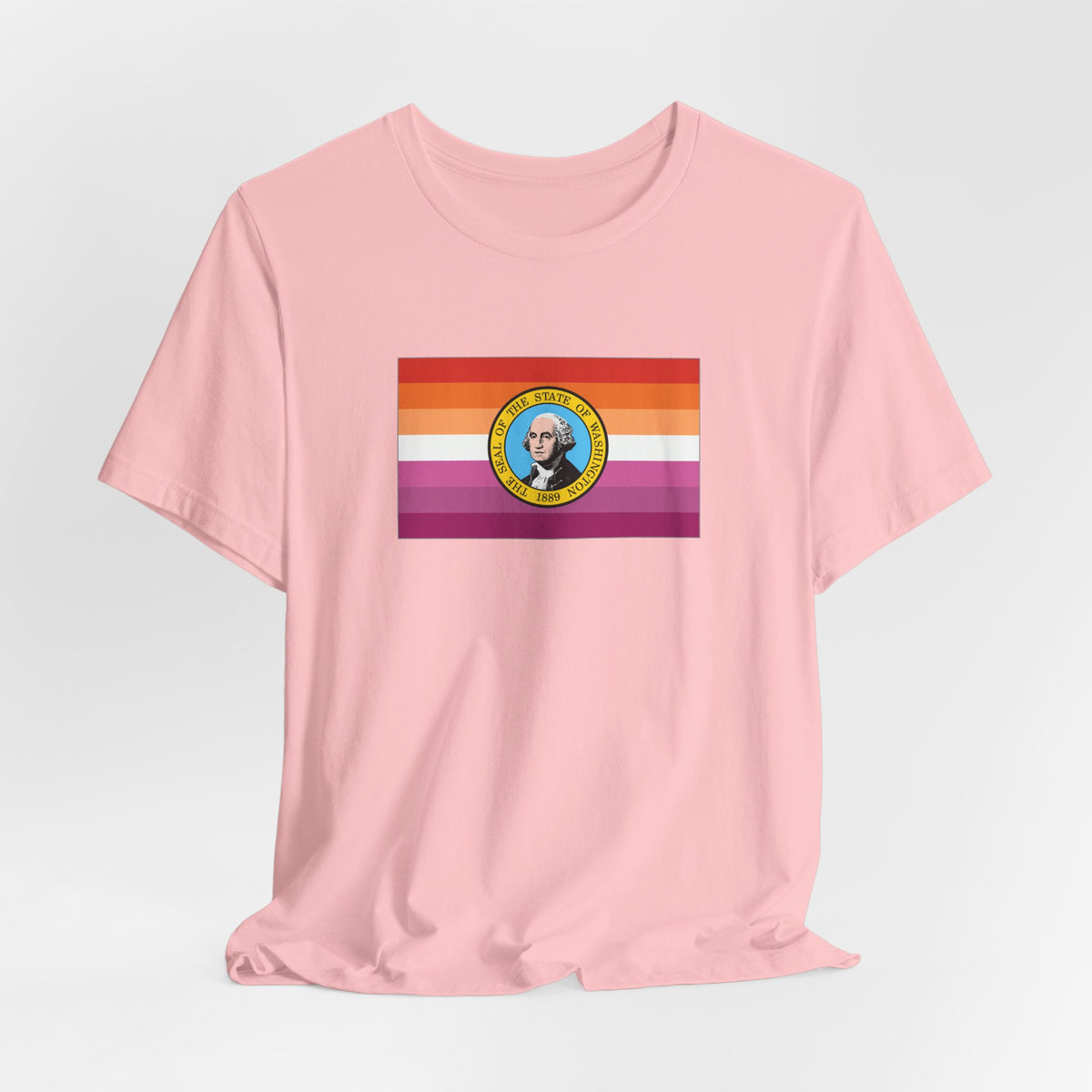 Washington Lesbian Pride Flag T-shirt, Several Color Options
