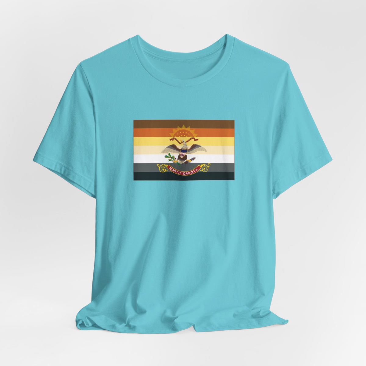 North Dakota Bear Pride Flag T-shirt, Several Color Options
