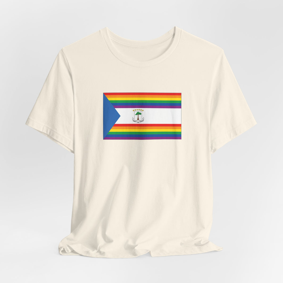 Equatorial Guinea Rainbow Pride Flag T-shirt, Several Color Options