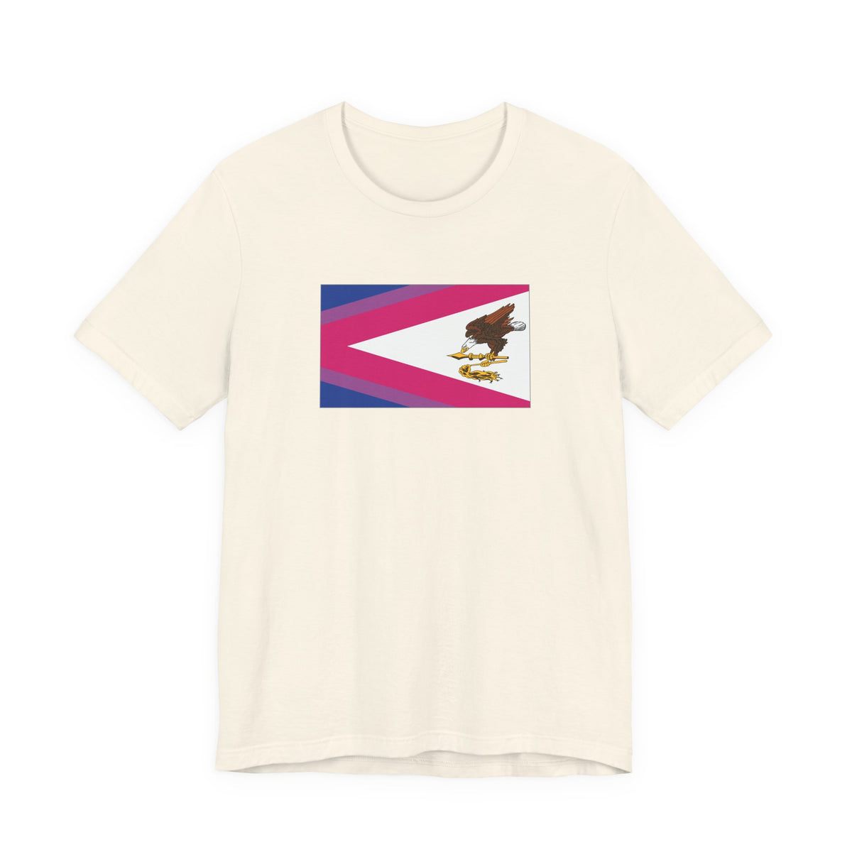 American Samoa Bisexual Pride Flag T-shirt, Several Color Options