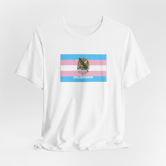 Oklahoma Transgender Pride Flag T-shirt, Several Color Options