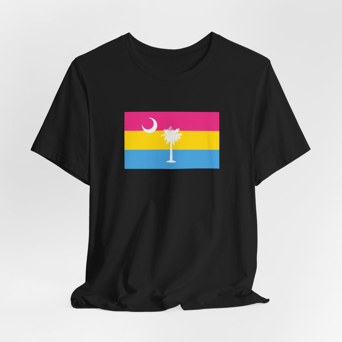 South Carolina Pansexual Pride Flag T-shirt, Several Color Options