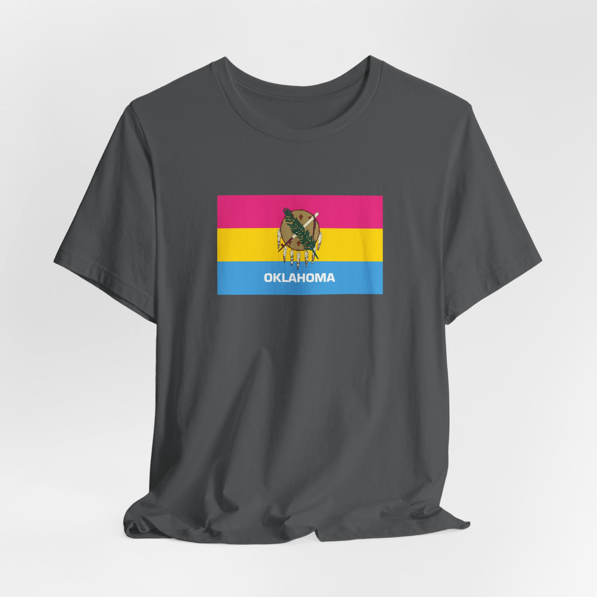 Oklahoma Pansexual Pride Flag T-shirt, Several Color Options