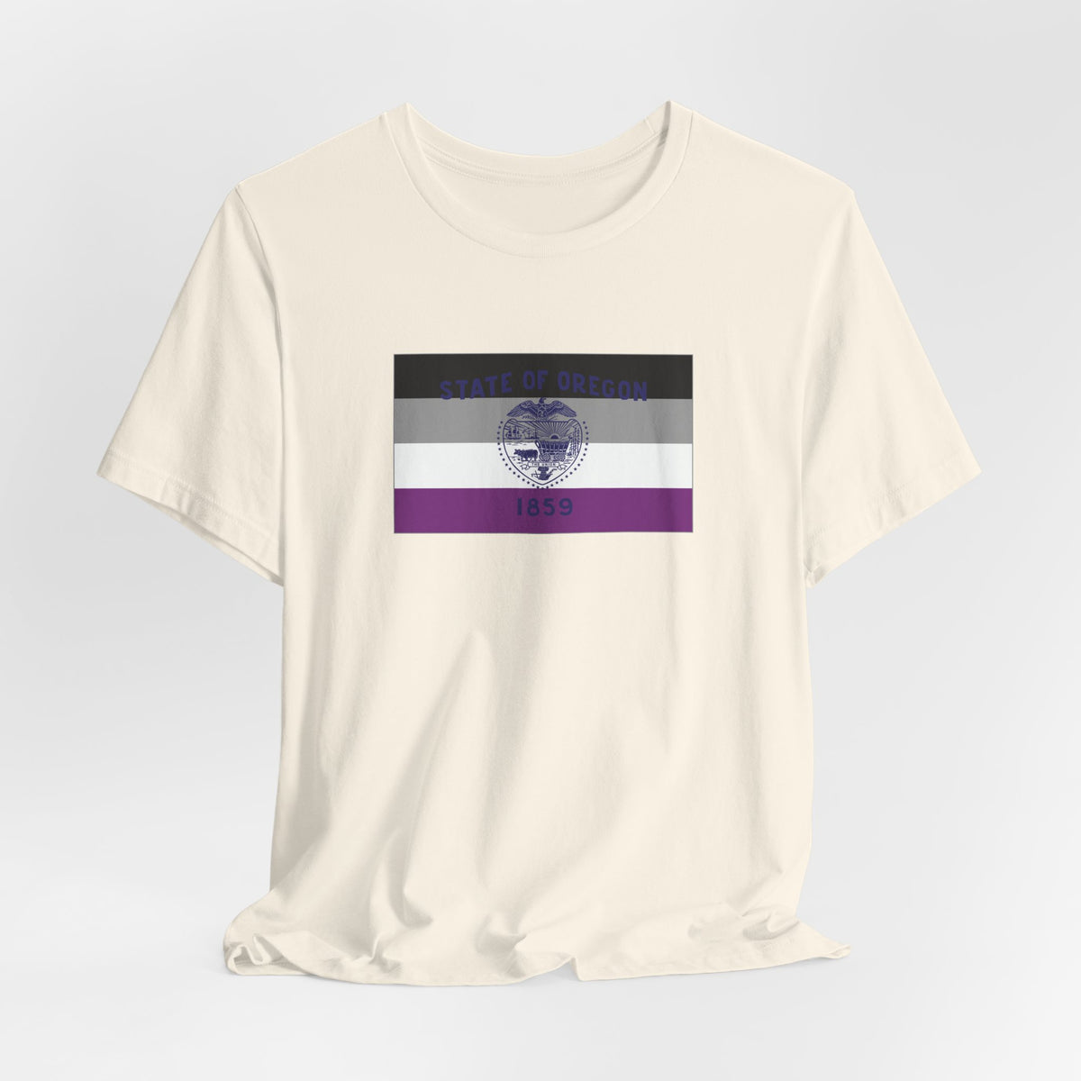 Oregon Asexual Pride Flag T-shirt, Several Color Options
