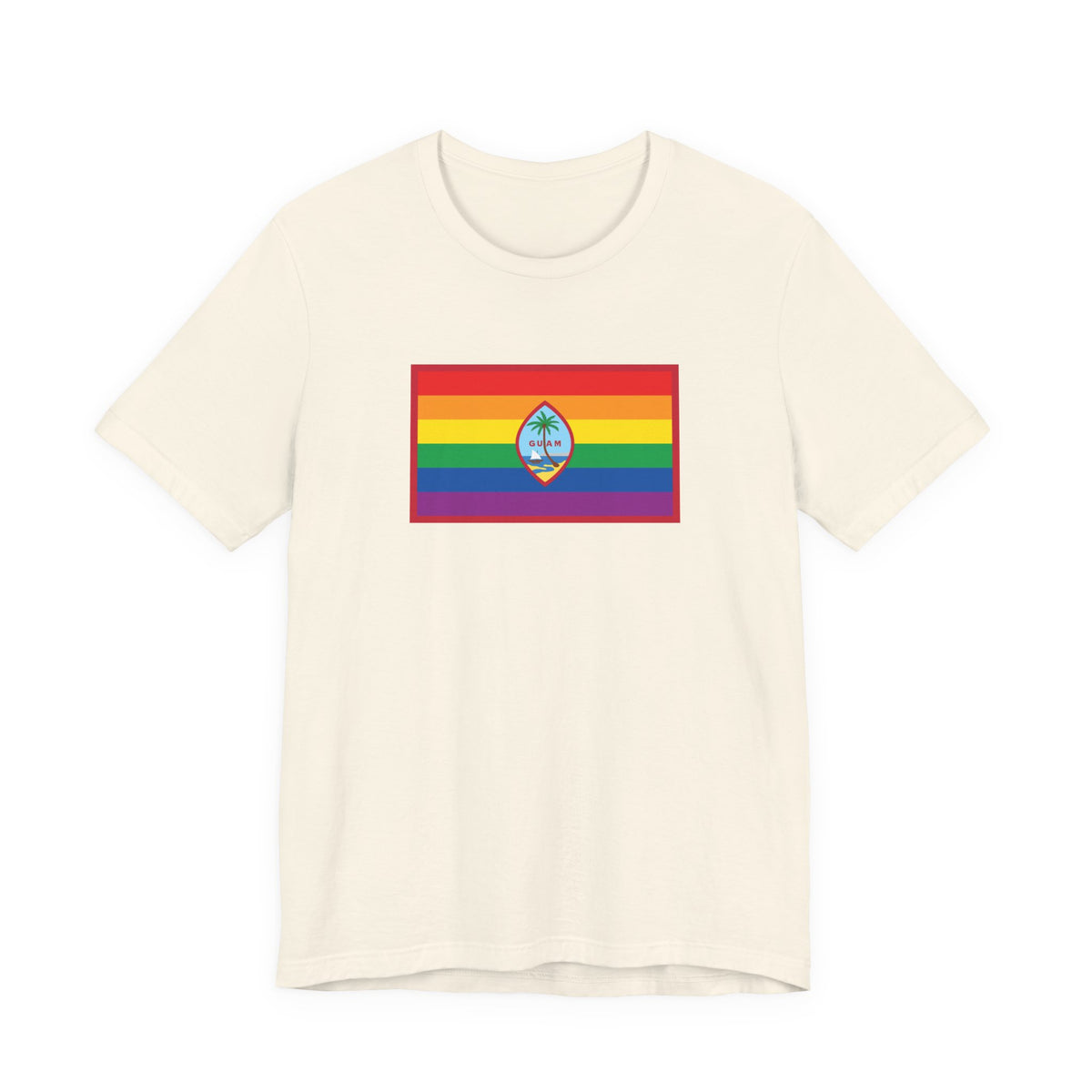 Guam Rainbow Pride Flag T-shirt, Several Color Options