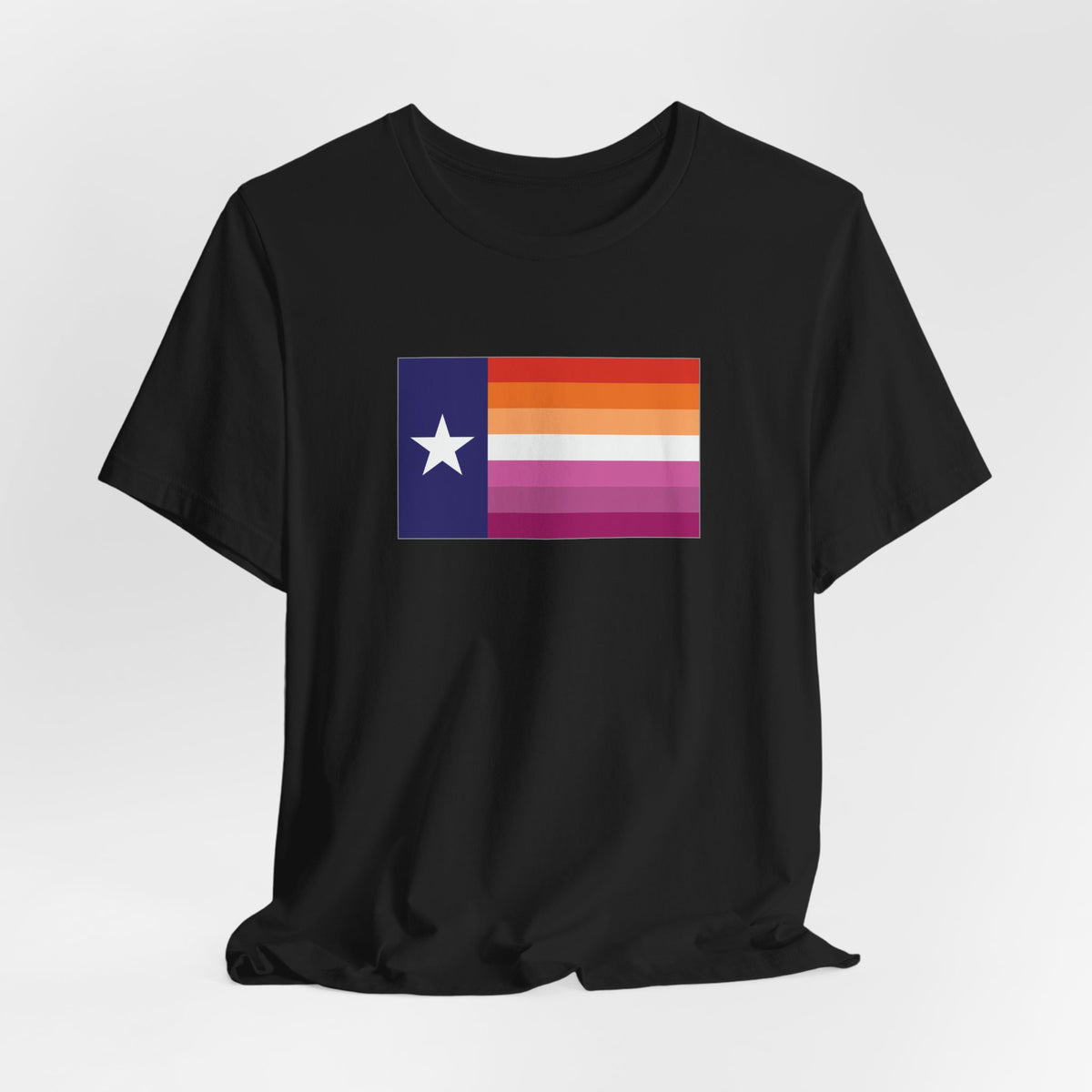Texas Lesbian Pride Flag T-shirt, Several Color Options