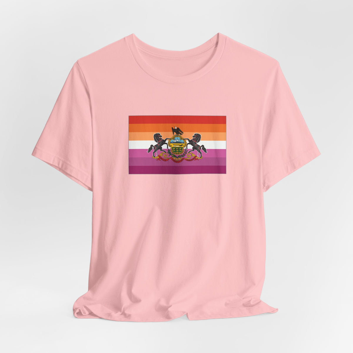 Pennsylvania Lesbian Pride Flag T-shirt, Several Color Options