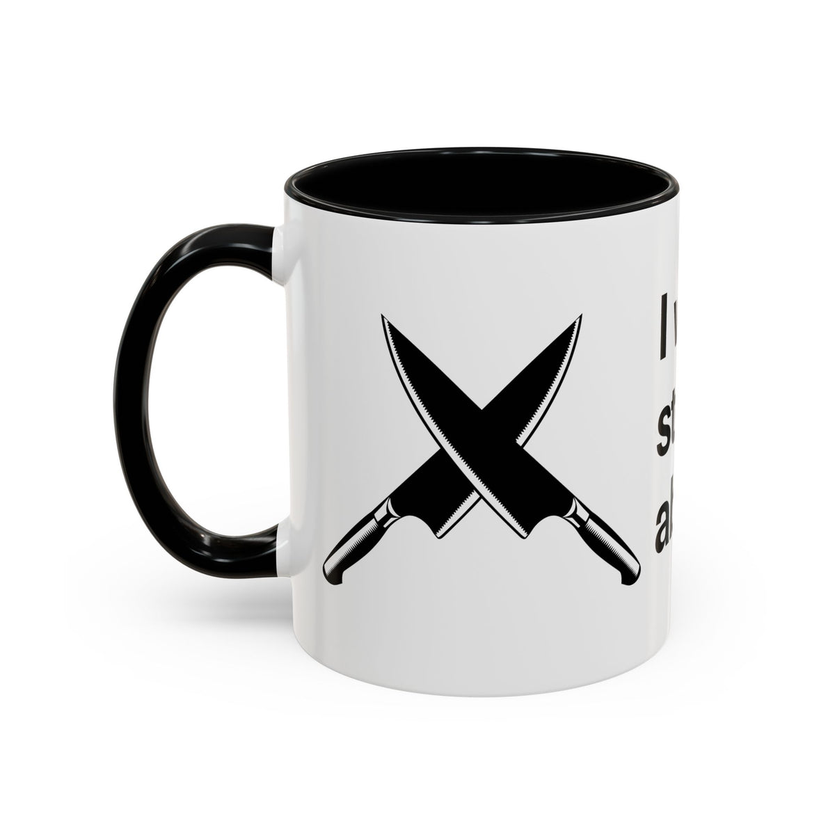 I will never stop worrying about Britney, White with Black Accent Coffee Mug (11oz)