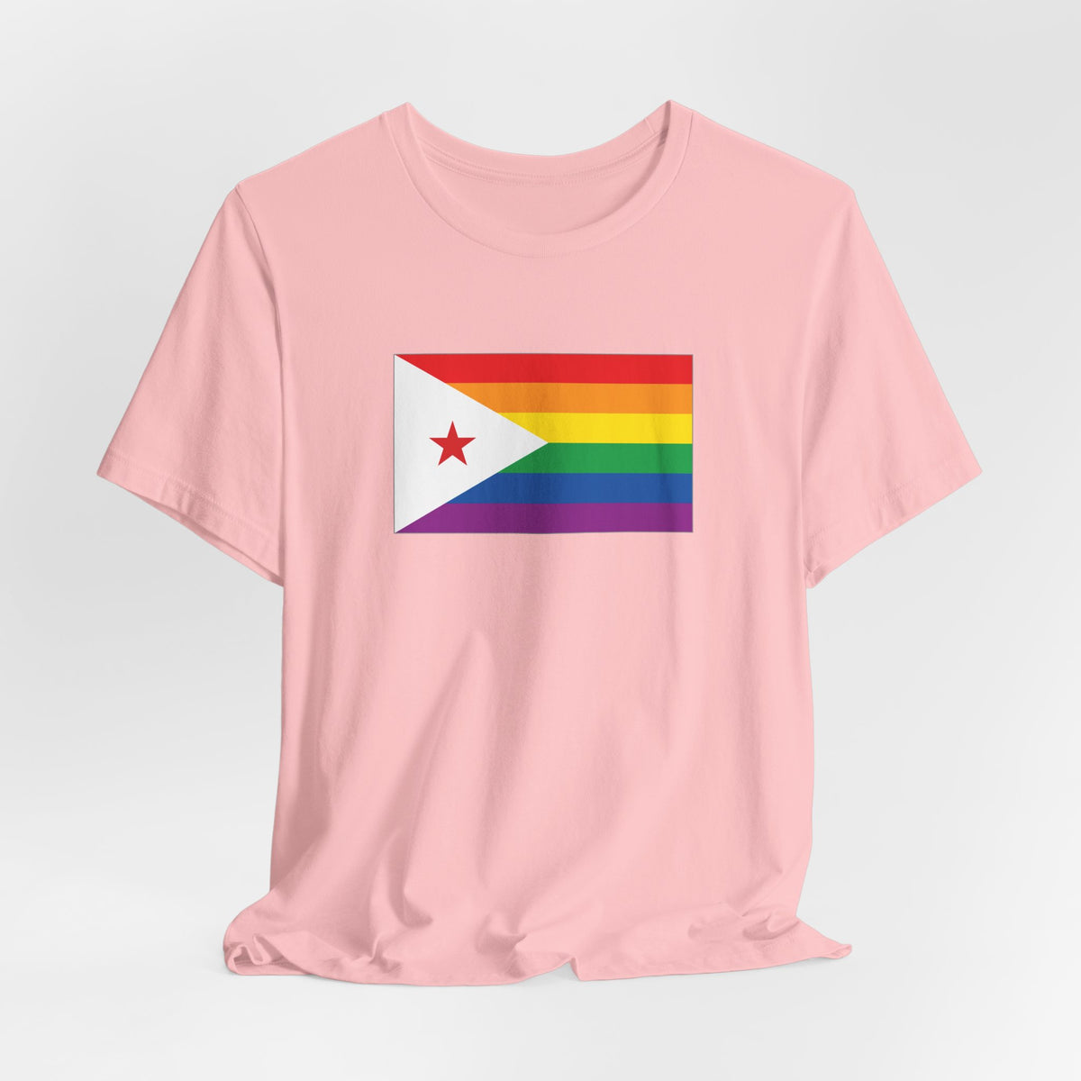 Djibouti Rainbow Pride Flag T-shirt, Several Color Options