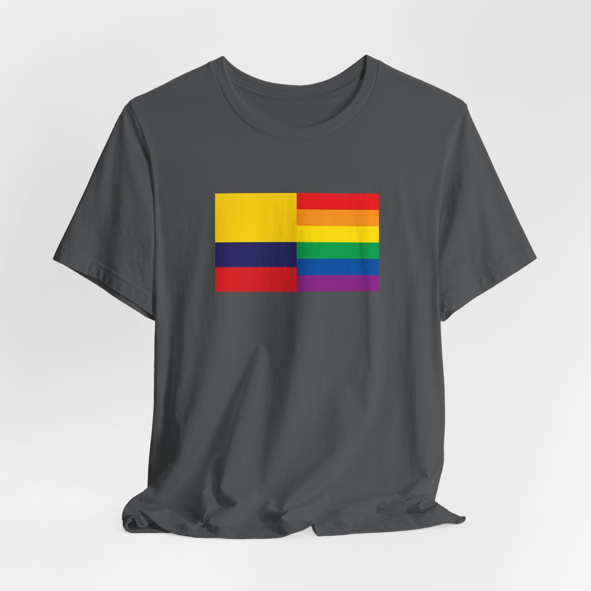 Colombia Rainbow Pride Flag T-shirt, Several Color Options