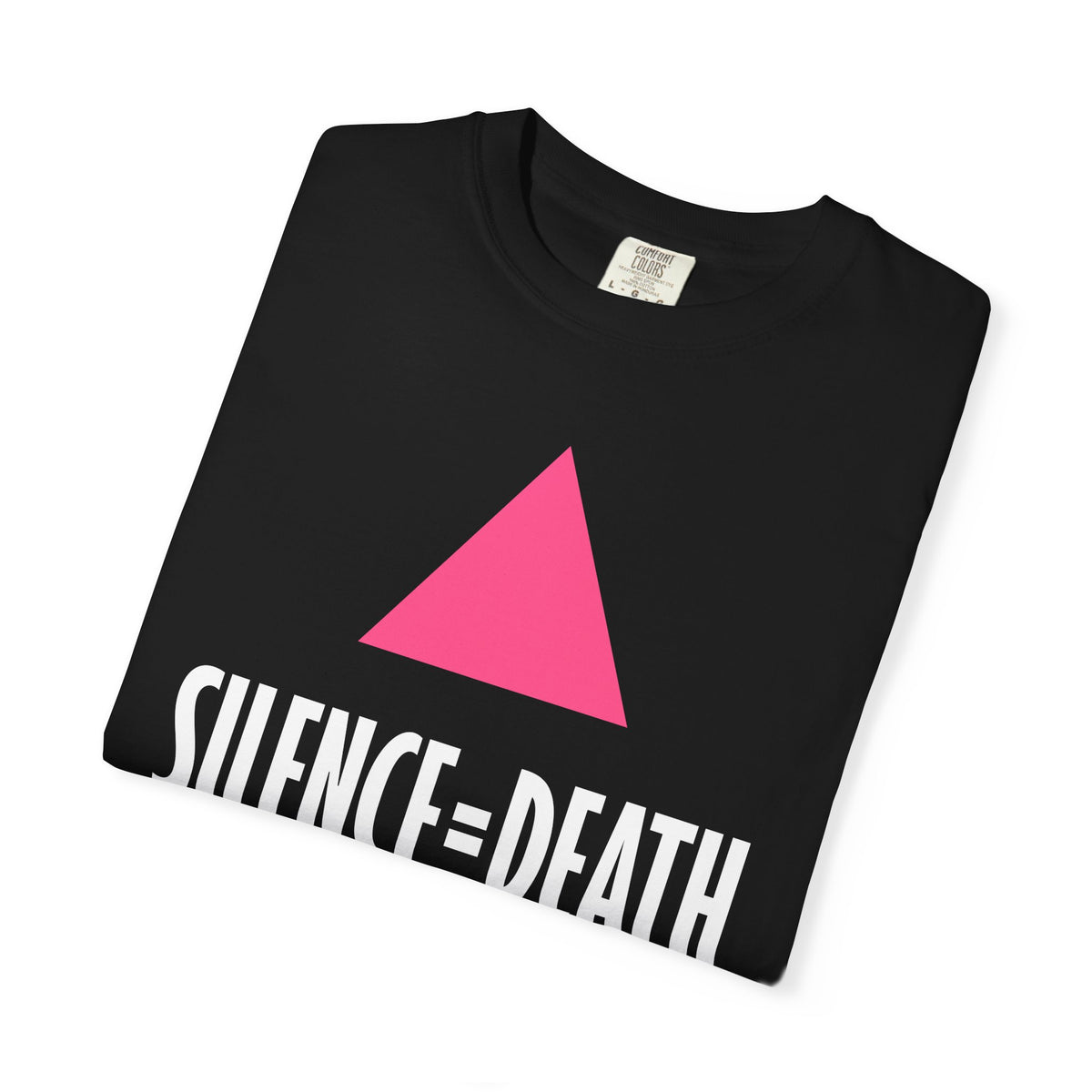 SILENCE = DEATH Iconic Graphic Tee, Black