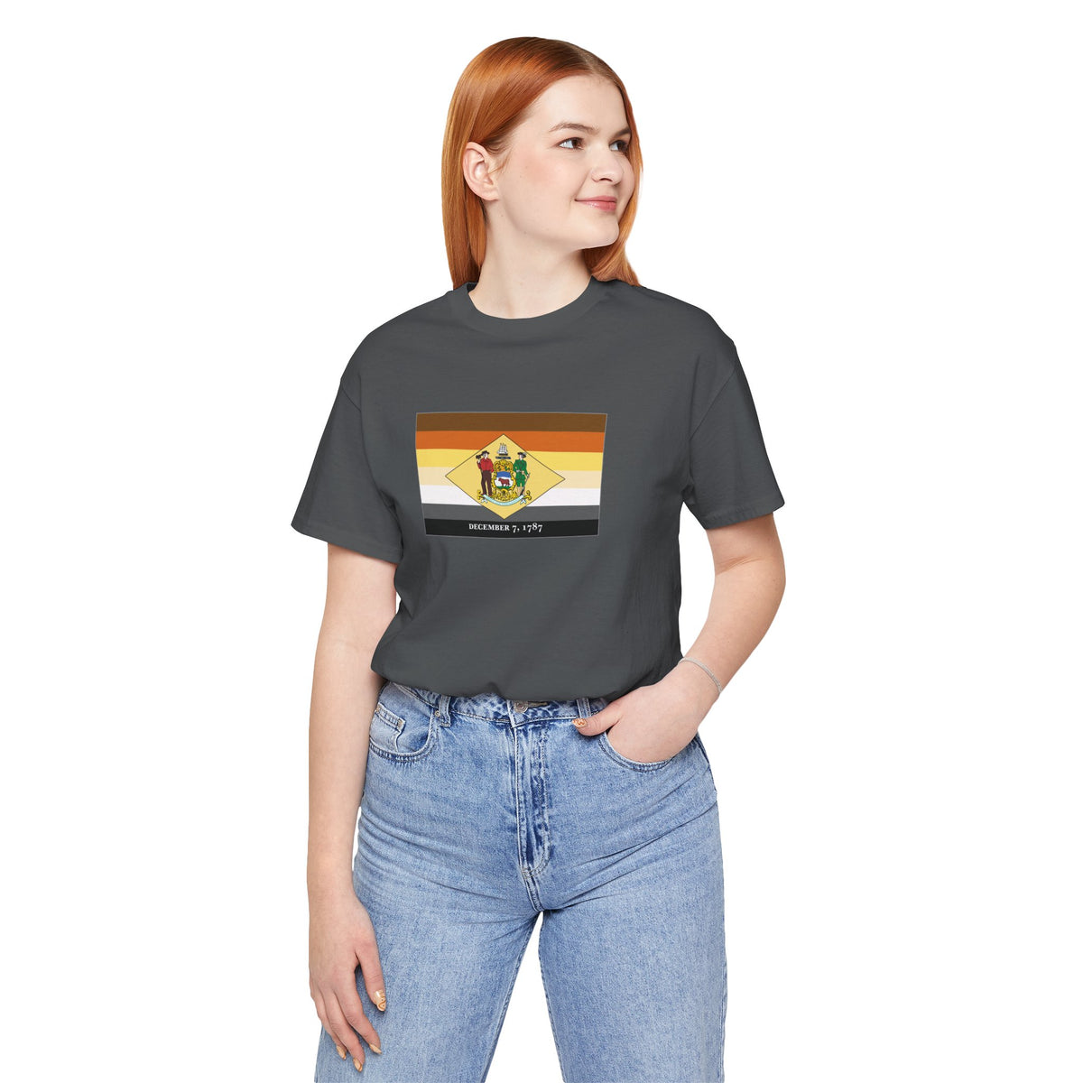 Delaware Bear Pride Flag T-shirt, Several Color Options