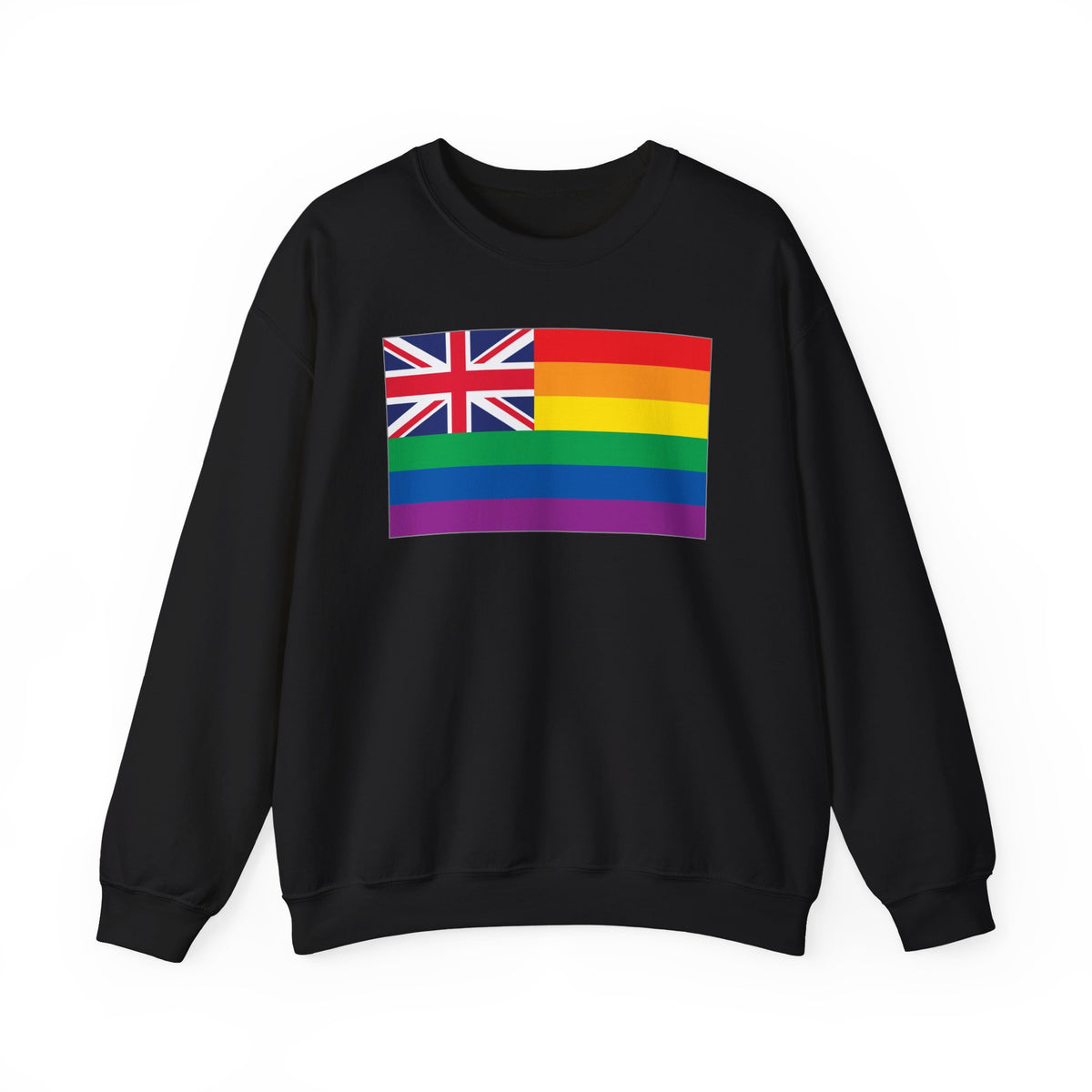 Hawai'i Rainbow Pride Flag Unisex Crewneck Sweatshirt, White, Black or Light Pink