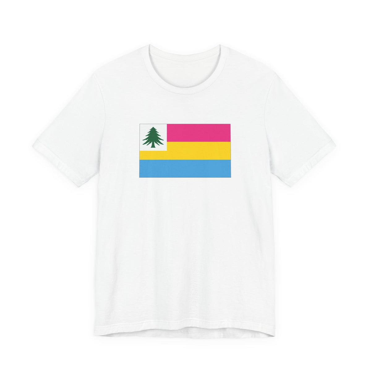 New England Pansexual Pride Flag T-shirt, Several Color Options