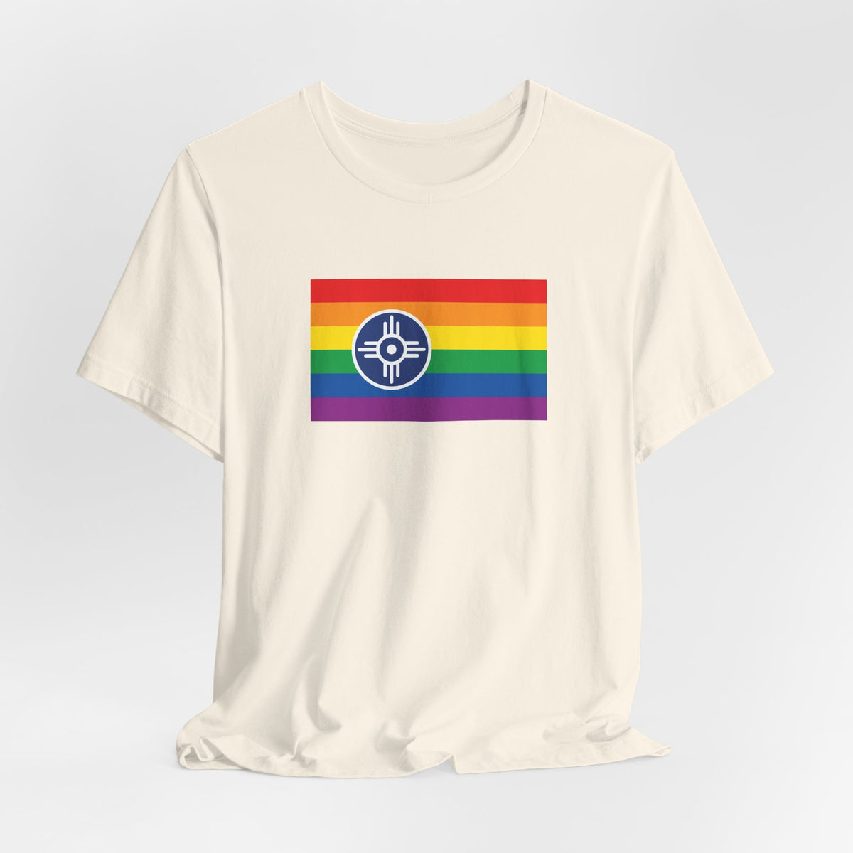 Wichita, Kansas Rainbow Pride Flag T-shirt, Several Color Options