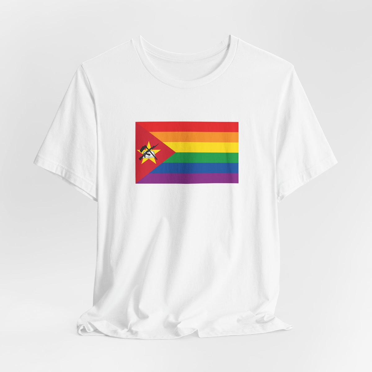 Mozambique Rainbow Pride Flag T-shirt, Several Color Options