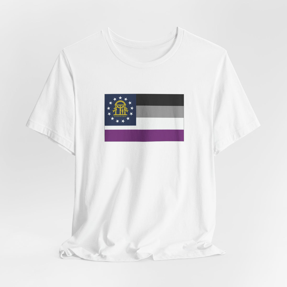 Georgia Asexual Pride Flag T-shirt, Several Color Options