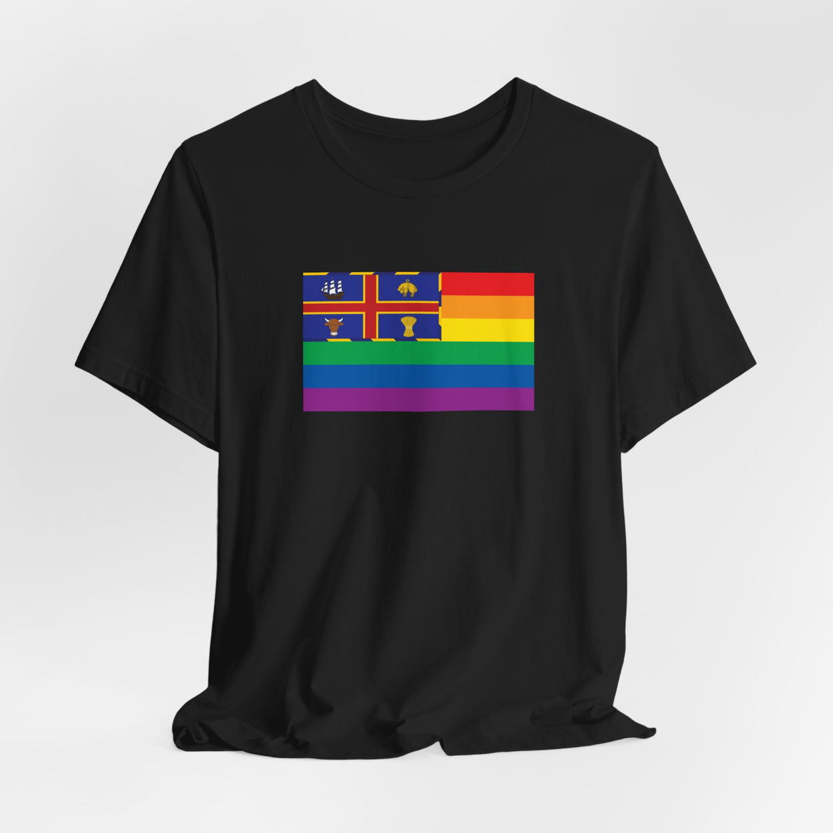 Adelaide, Australia Rainbow Pride Flag T-shirt, Several Color Options