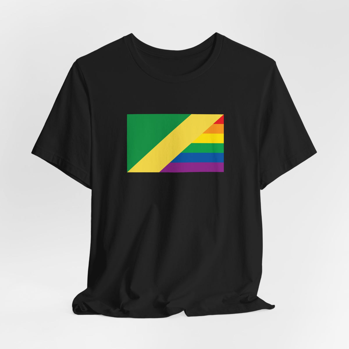 Republic of the Congo Rainbow Pride Flag T-shirt, Several Color Options