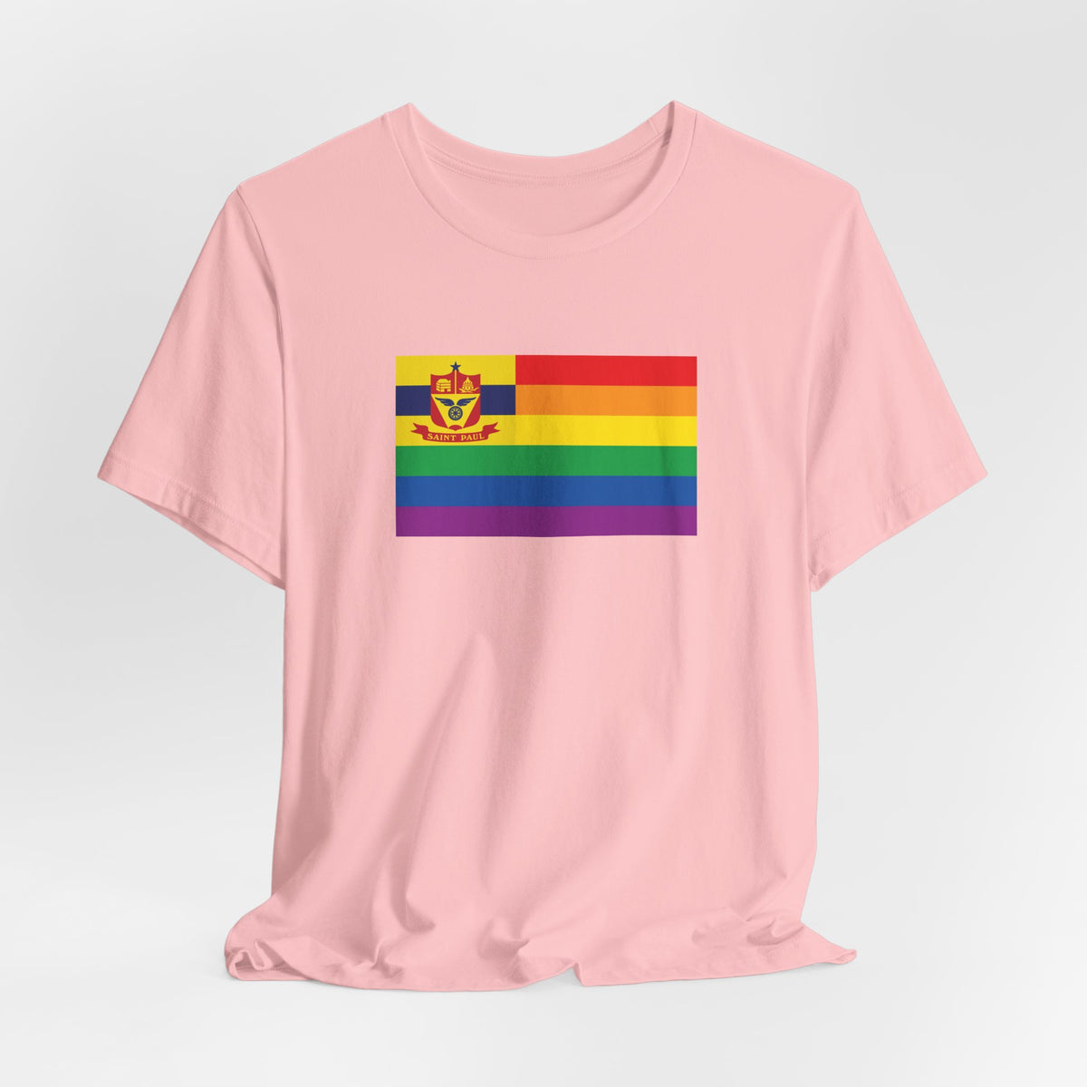Saint Paul, Minnesota Rainbow Pride Flag T-shirt, Several Color Options