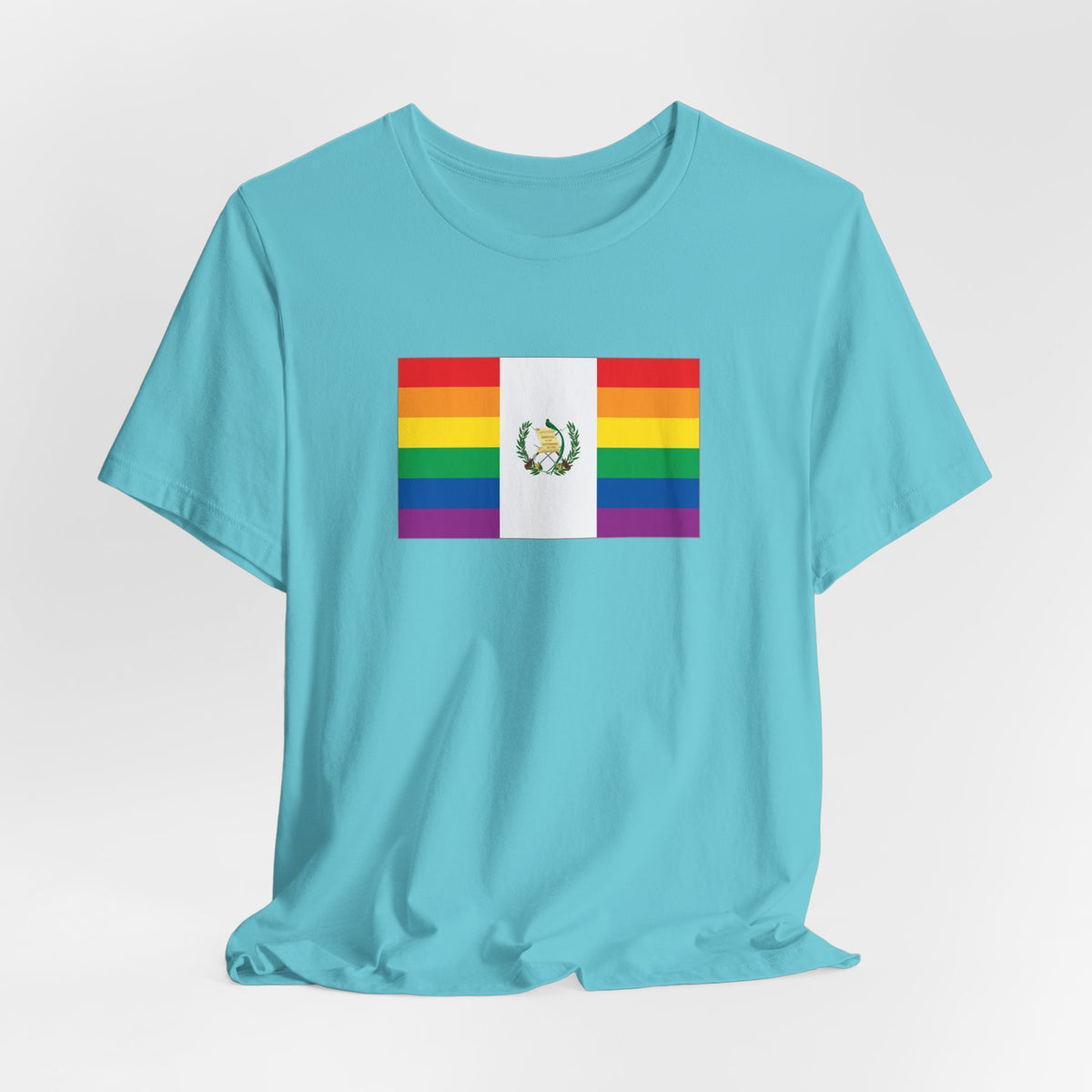 Guatemala Rainbow Pride Flag T-shirt, Several Color Options