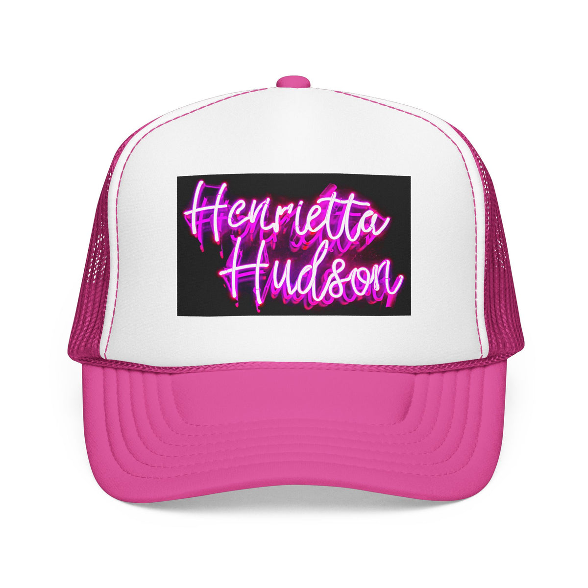 Neon Sign Trucker Cap, Black or Pink