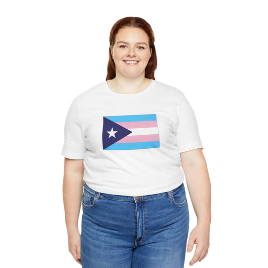 Puerto Rico Transgender Pride Flag T-shirt, Several Color Options