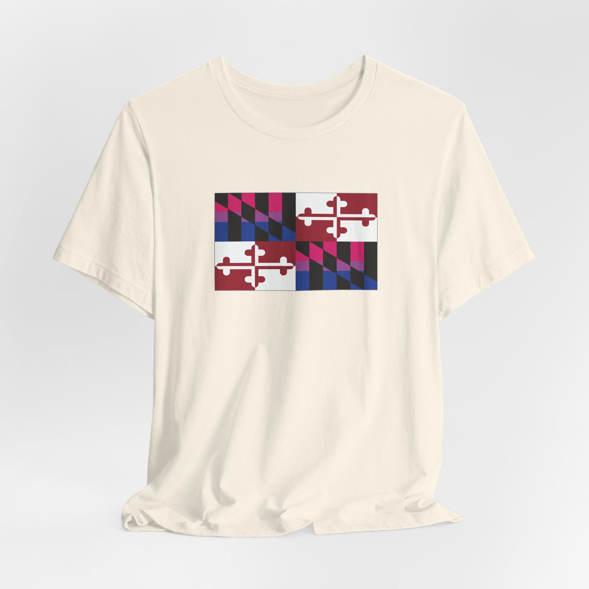 Maryland Bisexual Pride Flag T-shirt, Several Color Options