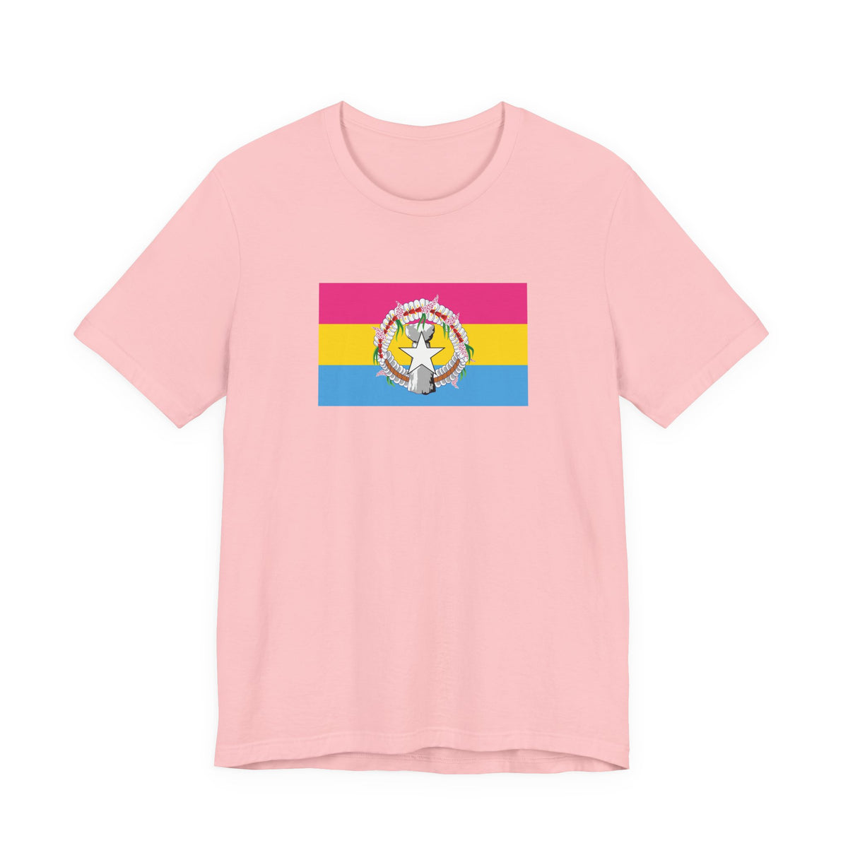 Northern Mariana Islands Pansexual Pride Flag T-shirt, Several Color Options