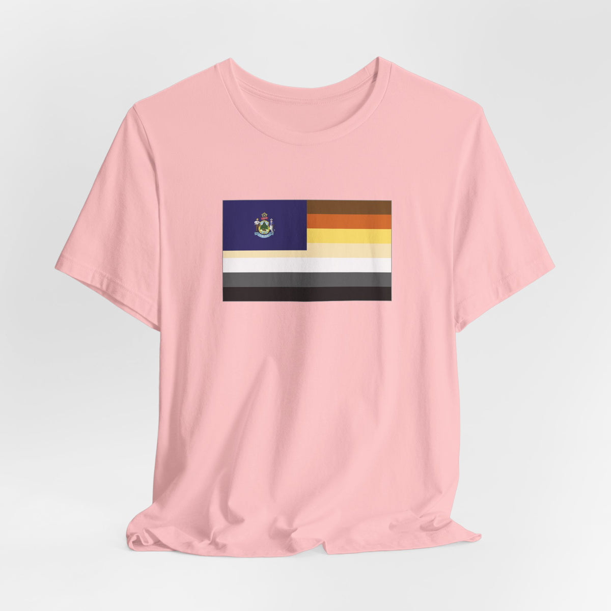Maine Bear Pride Flag T-shirt, Several Color Options