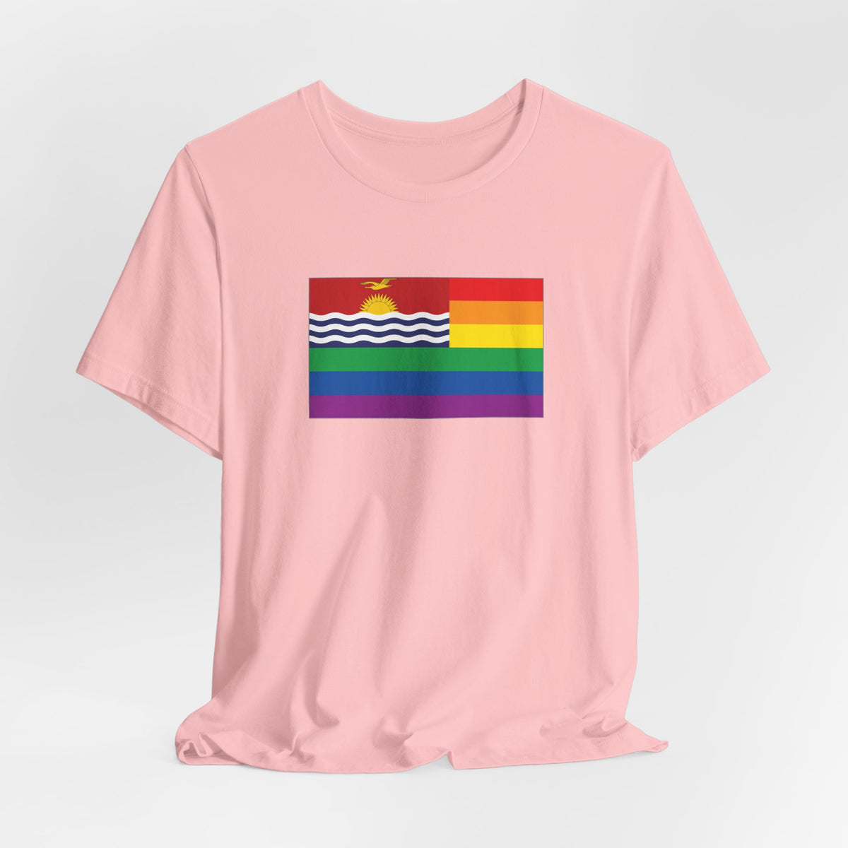 Kiribati Rainbow Pride Flag T-shirt, Several Color Options