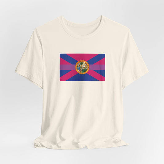 Florida Bisexual Pride Flag T-shirt, Several Color Options
