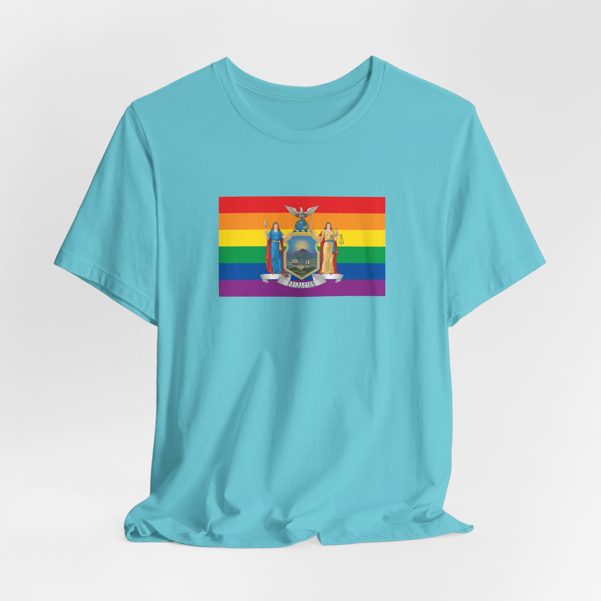 New York Rainbow Pride Flag T-shirt, Several Color Options