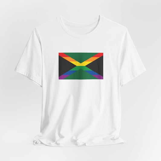 Jamaica Rainbow Pride Flag T-shirt, Several Color Options