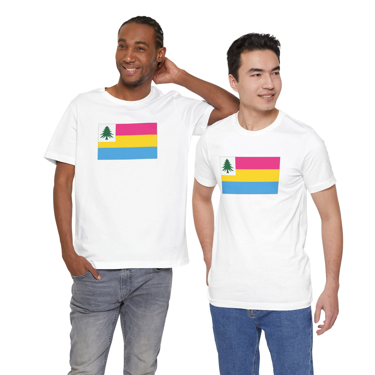 New England Pansexual Pride Flag T-shirt, Several Color Options