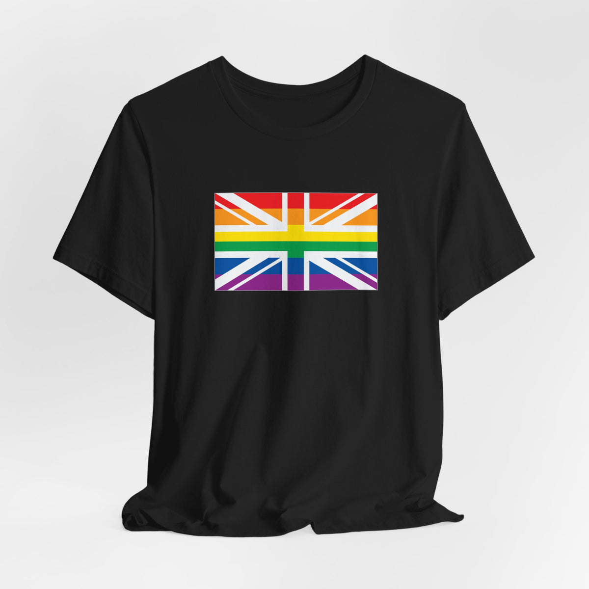 United Kingdom Rainbow Pride Flag T-shirt, Several Color Options