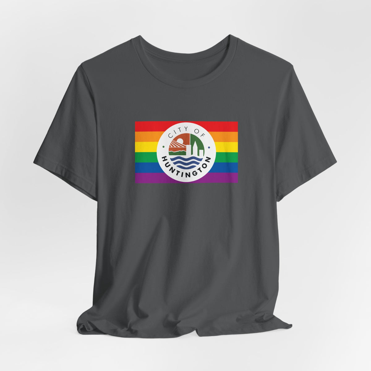 Huntington, West Virginia Rainbow Pride Flag T-shirt, Several Color Options