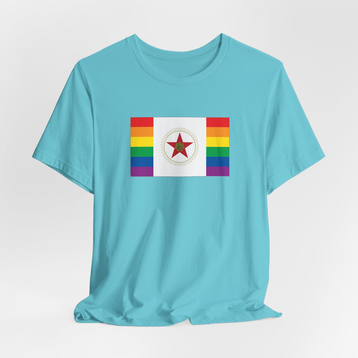 Birmingham, Alabama Rainbow Pride Flag T-shirt, Several Color Options