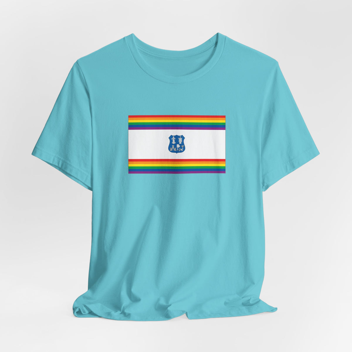 Asunción, Paraguay Rainbow Pride Flag T-shirt, Several Color Options