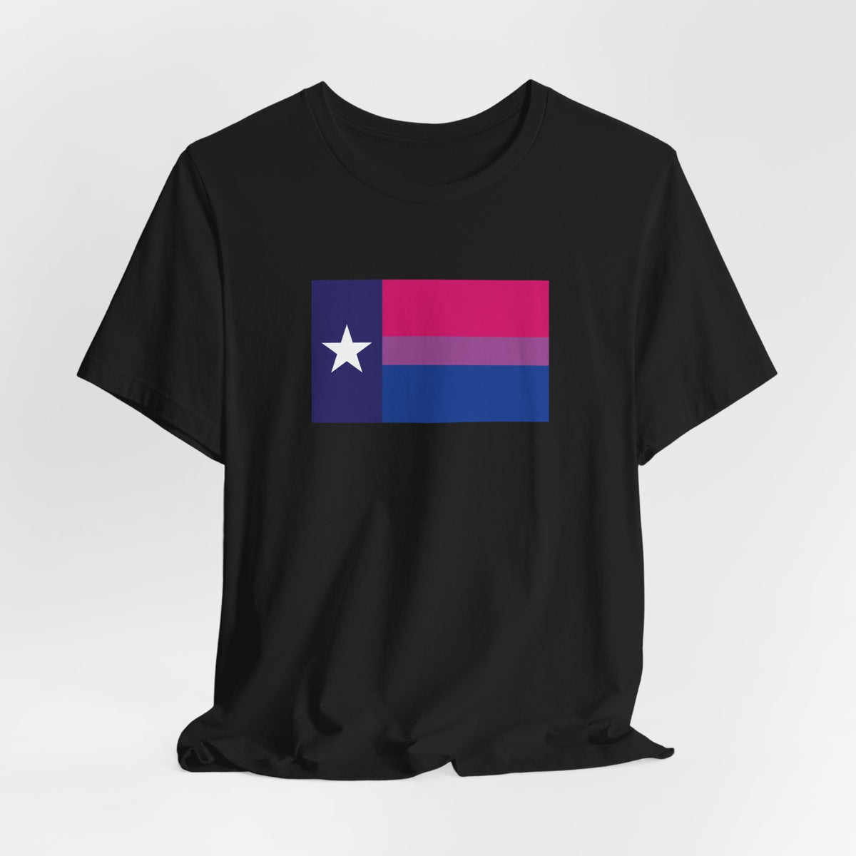 Texas Bisexual Pride Flag T-shirt, Several Color Options