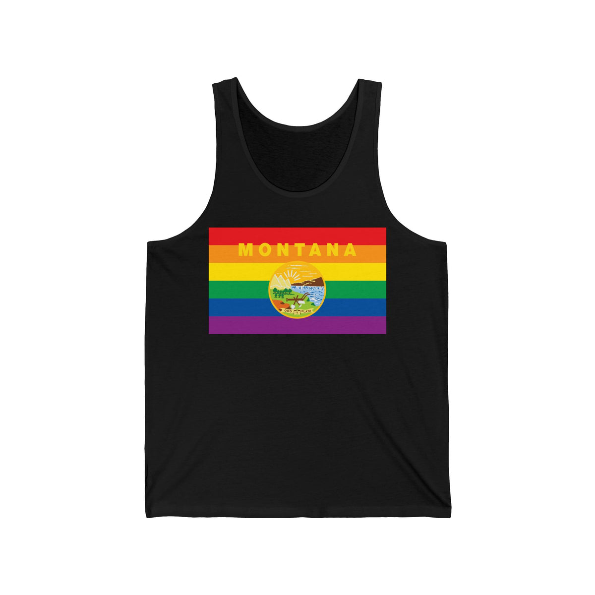 Montana Rainbow Pride Flag Jersey Tank